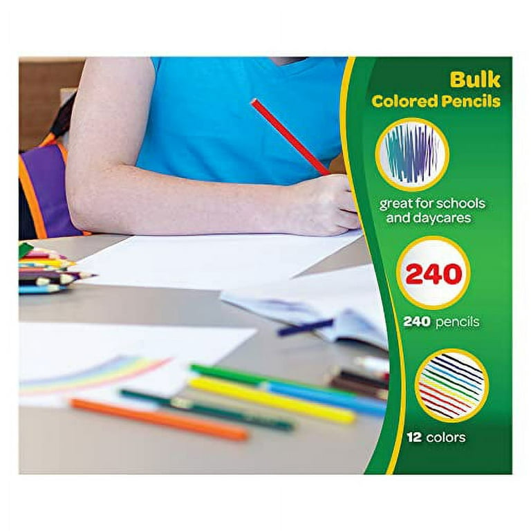  Shuttle Art 504 Colored Pencils Bulk, 12 Vibrant Colors, Pack  of 42, Pre-sharpened Coloring Pencils, Wood Colored Pencils for Kids  Teachers, Classroom Essentials, Back to School Supplies : Toys & Games
