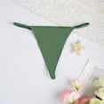 thumbnail image 2 of Xijirk Panties for Women,Seamless G String Panties Breathable Comfort Underwear Lingerie for Everyday Casual Wear,Womens Underwear,Army Green,L, 2 of 3