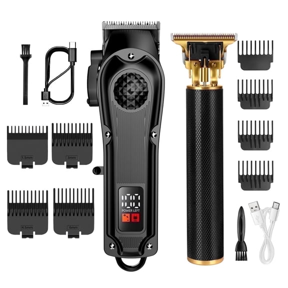 Obacre Hair Clippers for Men, Professional Clippers and Body Trimmers Set, Cordless Clippers for Hair Cutting,Beard Trimmer, Barber Clippers, Rechargeable Electric Shaver