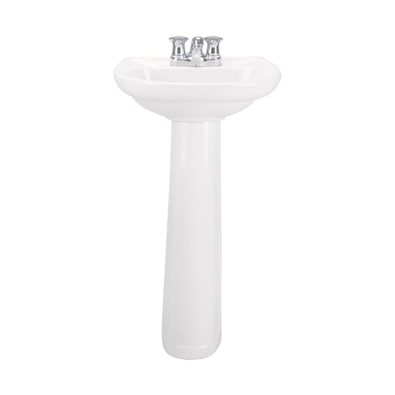 Pedestal para lavabo Corona Civic Color Blanco Porcelanico