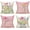Wildflower-pink, variant on Spring Outdoor Throw Pillow Covers 16x16 Set of 4 Garden Flowers Farmhouse Patio Decorative Cushion Covers Home Decor Couch for Sofa Bedroom Livingroom, SkyBlue