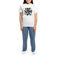 thumbnail image 4 of CafePress - Crazy Dachshund Lady Women's Light Pajamas - Women's Short Sleeve Print T-Shirt and Pants Light Cotton Pajama Set, 4 of 7
