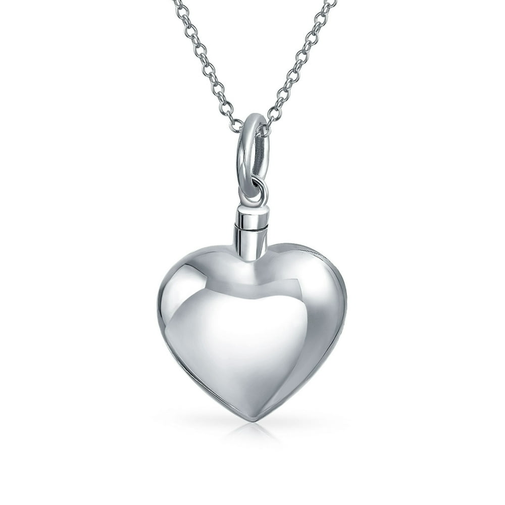 Bling Jewelry Large Engravable Puff Heart Shape Locket Pendant for