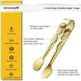 thumbnail image 2 of 6PCS Mini Serving Tongs 4 Inches Small Rose Sugar Cube Tongs (Gold), 2 of 6