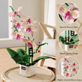 thumbnail image 3 of HANMUN Orchid Building Set, Flower Bonsai Building Kit, Botanical Collection, A Valentine's Day, Birthday Suitable for Adults, Children and The Elderly (Pink Phalaenopsis 543Pcs), 3 of 7
