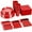 Red, variant on Exquisite 350 Piece Red Paper Party Plates & Tableware Dinnerware Set