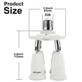 thumbnail image 2 of Adaptador divisor de enchufe DiCuno 4 en 1 E26 240W girado 360°, 2 of 8