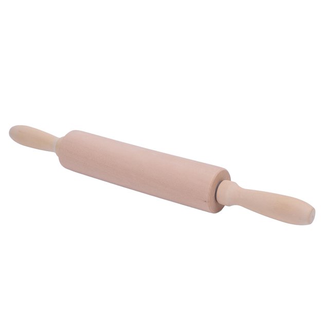 Rodillo De Arcilla, Rodillo De Madera Maciza Ergonómico Con Rodamiento De Bolas De Acero Inoxidable Para Cocina