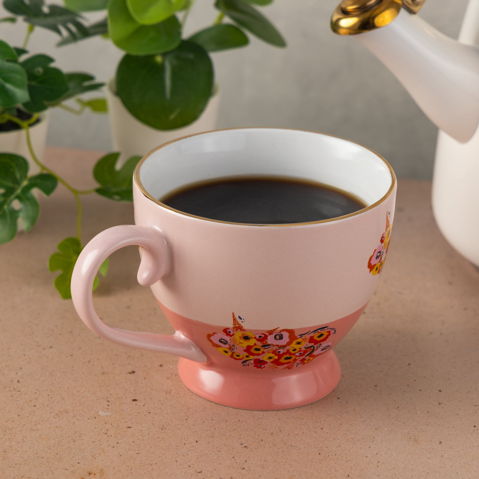 Emily In Paris, Ceramic Tea Mug, 14.8 fl oz, Pink