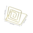 thumbnail image 2 of WHAMVOX 8pcs Metal Memo Holder Table Placecard Holder Stand for Wedding Banquet (Golden), 2 of 8