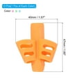 thumbnail image 2 of Uxcell 3 Pcs 3 Fingers Handwriting Pencil Grippers, Light Blue,Green,Orange, 2 of 6
