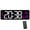 Black shell White li, variant on Digital Wall Alarm Clock with Large LED Screen Temperature Display and Night Light Remote Control for Bedroom Decors