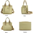 thumbnail image 4 of Small Canvas Tote Bag with Pockets for Women, Cute Mini Crossbody Shoulder Bags, Casual Satchel Purse Hobo Messenger Handbag, 4 of 6
