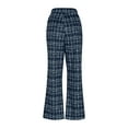 thumbnail image 5 of Perfectbot Womens and Womens Plus Plaid Printed Pants High Waist Straight Leg Trousers Casual Dress Pants, 5 of 7