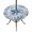 Royal Blue, Teal, White, variant on Round Outdoor Tablecloth with Umbrella Hole and Zipper, Blue Octopus Coastal Tablecloth with Elastic Waterproof, Summer Beach Coral Conch Shell Patio Table Covers for 31" - 35" Picnic Pool Tables