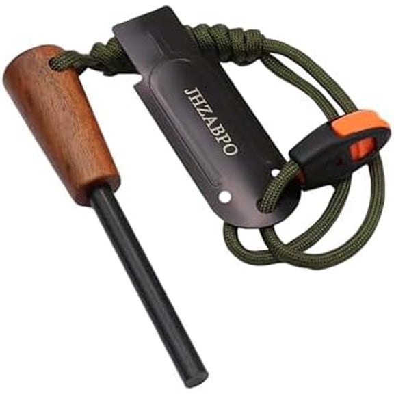 Ferro Rod Survival Kit, Flint and Steel Flint Fire Starter Kit, Fast Fire Stick with Survival Whistle$$Sport & Recreation Other