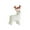 Red, variant on BingTong White Ceramic Reindeer Christmas Village House Farmhouse Decoration - 5.7" Festive Tabletop Centerpiece Xmas Ornaments For Indoor & Outdoor Holiday Scene Displays Red