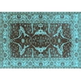 thumbnail image 1 of Ahgly Company Indoor Rectangle Oriental Light Blue Traditional Area Rugs, 2' x 3', 1 of 4