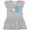 AC-Heather Grey, variant on Inktastic I'm Three - Unicorn, 3rd Birthday Girls Toddler Dress