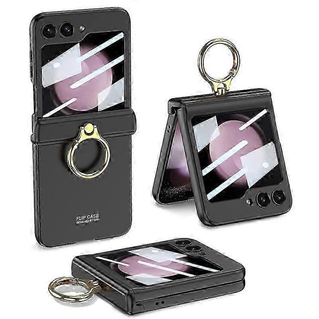 Magnetic Hinge Phone Case with Ring Holder for Galaxy Z Flip5 | GKK Protective Cover