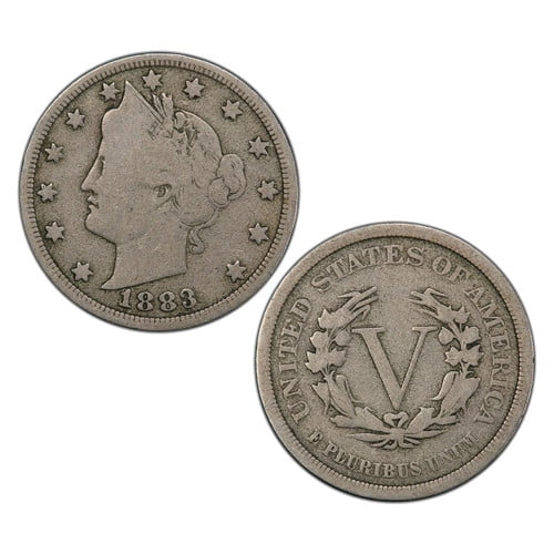1883 "No Cents" V Nickel