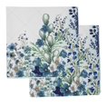 thumbnail image 1 of Vargottam Luxury Collection Dinner Table Linen Dcor Cotton Napkin Printed Fabric Reusable Napkins Set Of 12, 20 X 20 - Watercolor Flowers, 1 of 1