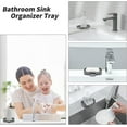 thumbnail image 2 of Bxaolu Silicone Bathroom Tray, Kitchen Sink Soap Sponge Tray Self Draining Soap Holder for Bathroom Caddy Organizer for Dish Soap Bottle,Soap Dispenser, 2Pack, Gray, 2 of 7