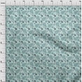 thumbnail image 4 of oneOone Polyester Spandex Green Fabric Skull Sewing Craft Projects Fabric Prints By Yard 56 Inch Wide, 4 of 5