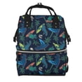 thumbnail image 1 of Fotbe Dinosaur Mochila Maternidad - Lona de Sarga Impermeable, Mochila de Pañales de Gran Capacidad con Múltiples Bolsillos y Correas Ajustables, 1 of 6