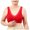 Red, variant on NIEWTR Women's Front Closure Posture Bra Full Coverage Back Support Everyday | Wireless, Comfy, Unpadded Cup, Plus Size, Unlined(Pink,46)