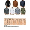thumbnail image 7 of Frontwalk Men's Tops Long Sleeve T Shirts Waffle T-shirt Mens Regular Fit Basic Tee Crew Neck Pullover Dark Gray S, 7 of 7