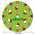 thumbnail image 2 of Grinch Decor Grinch Christmas Decorations Bathroom Grinch Christmas Decorations Christmas Tree Skirt, Red & Green Merry Christmas Tree Skirt Collar, Soft Xmas Holiday Decoration, 2 of 2
