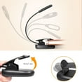 thumbnail image 6 of Clip Reading Book Light with 5 LED Eye-Care Lamp, Flexible Neck Desk Light for Bedroom Office, 3-Speed Adjustable, USB or Battery Powered, 6 of 8