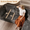 thumbnail image 5 of Vcatnet 135" Modular Sectional Sofa L Shaped Corduroy Couch Oversized Modern Minimalist Cloud Couch with Chaise for Living Room, Gray, 5 of 10