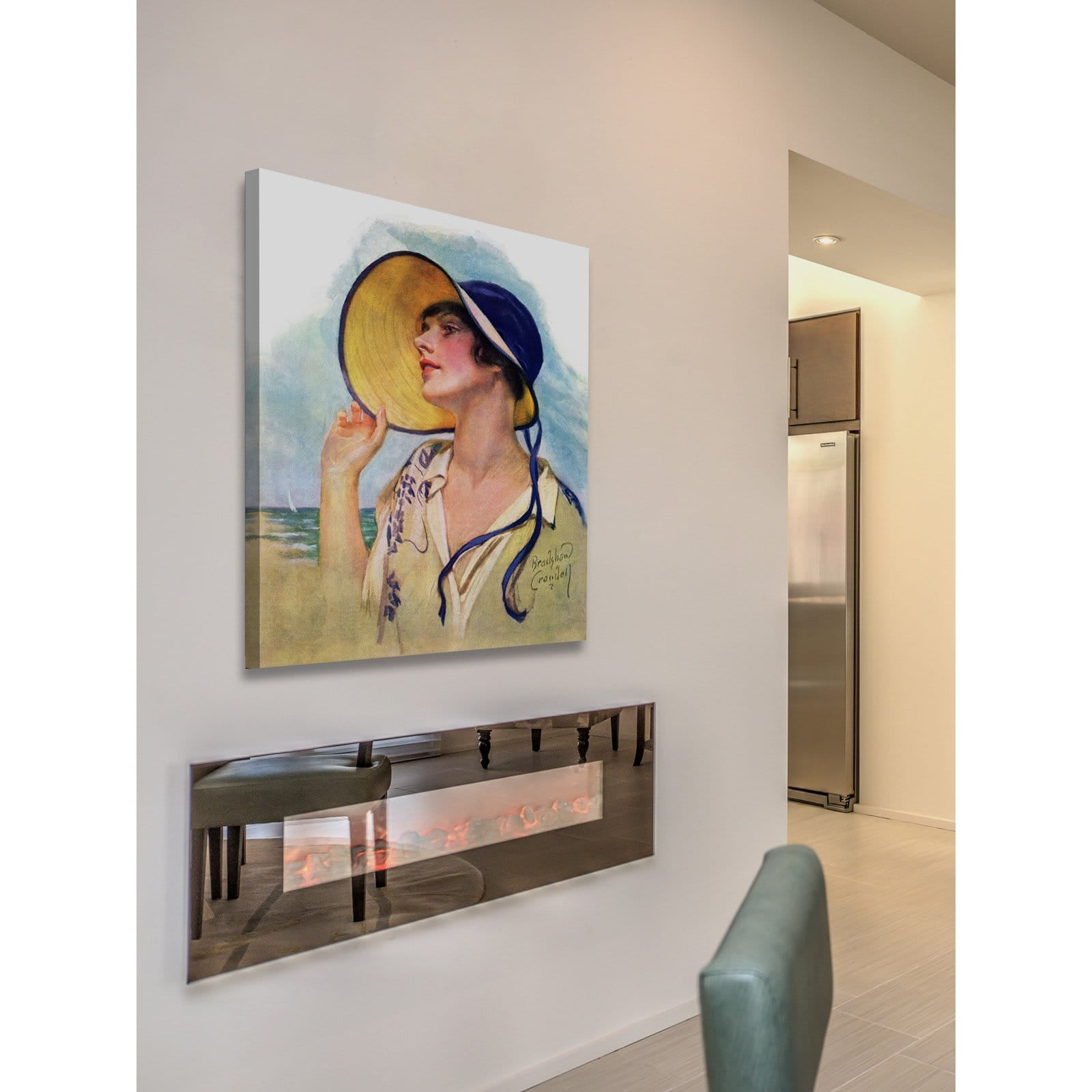 Marmont Hill - "Sun Hat" Painting Print on Wrapped Canvas