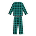 thumbnail image 5 of vdgthytj Kids Pajama Sets Sleepwear Casual Soft Plaid Long Sleeve Tops and Pants 2 Piece Outfits Loungewear, 5 of 8