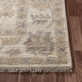 thumbnail image 4 of Laddha Home Designs 2' x 3' Hand Knotted Floral Area Throw Rug - Cream and Beige, 4 of 7