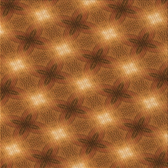 Ahgly Company Indoor Square Patterned Neon Orange Area Rugs, 8' Square