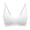 White, variant on Women's Solid Color Adjustable Shoulder Strap Push-Up Bra