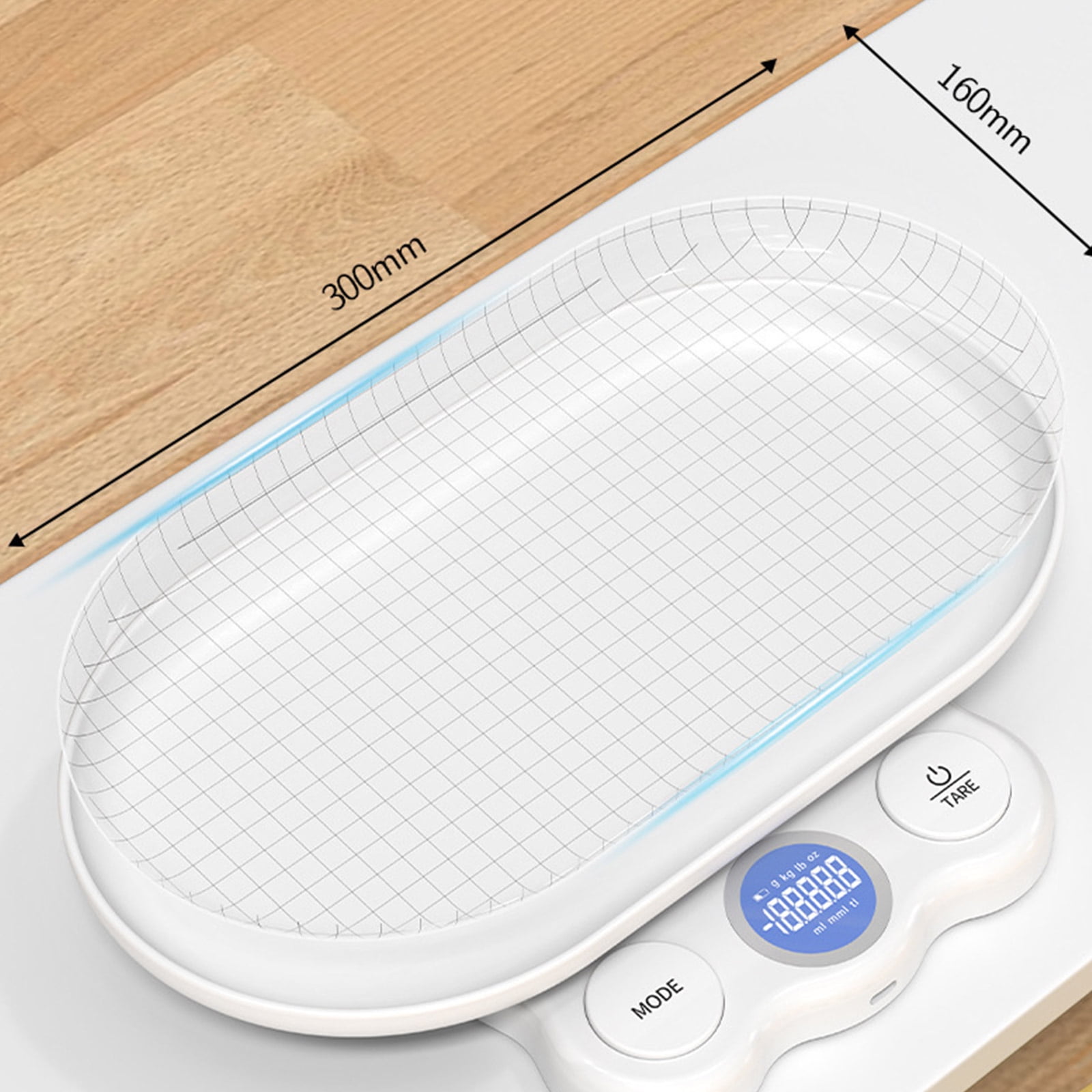 Digital Infant and Pet Scale with LED Screen and Detachable Tray Dog Weighing Scale for Accurate Weighing Up to 11lb