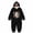 Black-9, variant on PLHWHYQ Unisex Adult Halloween Hooded Onesie Pajamas, Pumpkin Hat Graphic Zip Up One Piece Jumpsuit, Loungewear Sleepwear Pink-9 S