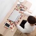 thumbnail image 3 of Long Mouse Pads for Desk,Pioneer Flower Floral Print Pattern Desk Mats on Top Of Desks, Desk Mouse Pad Extra Large with 3mm Non-Slip Base and Stitched Edge for Gaming,Office,Work,Home 31.5"x11.8", 3 of 6