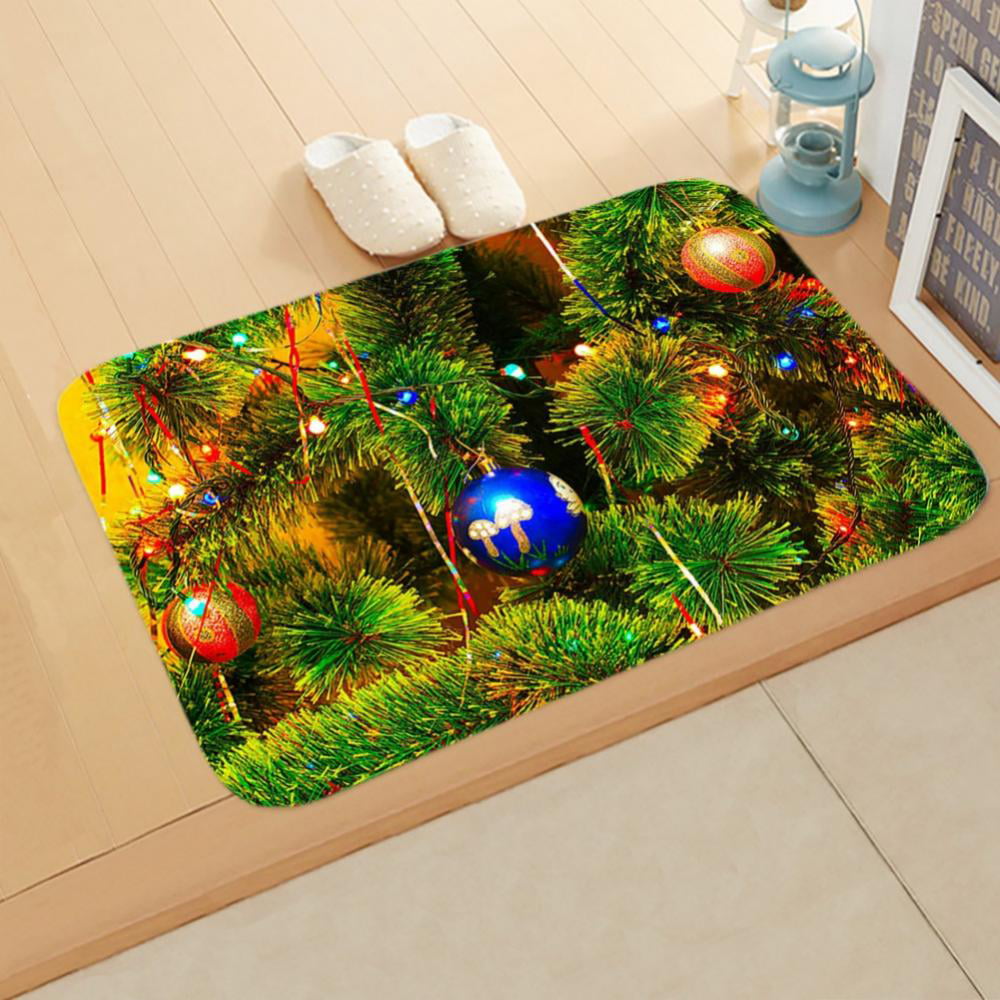 Christmas Doormat, Customize Xmas Present Box and Baubles Mat for ...