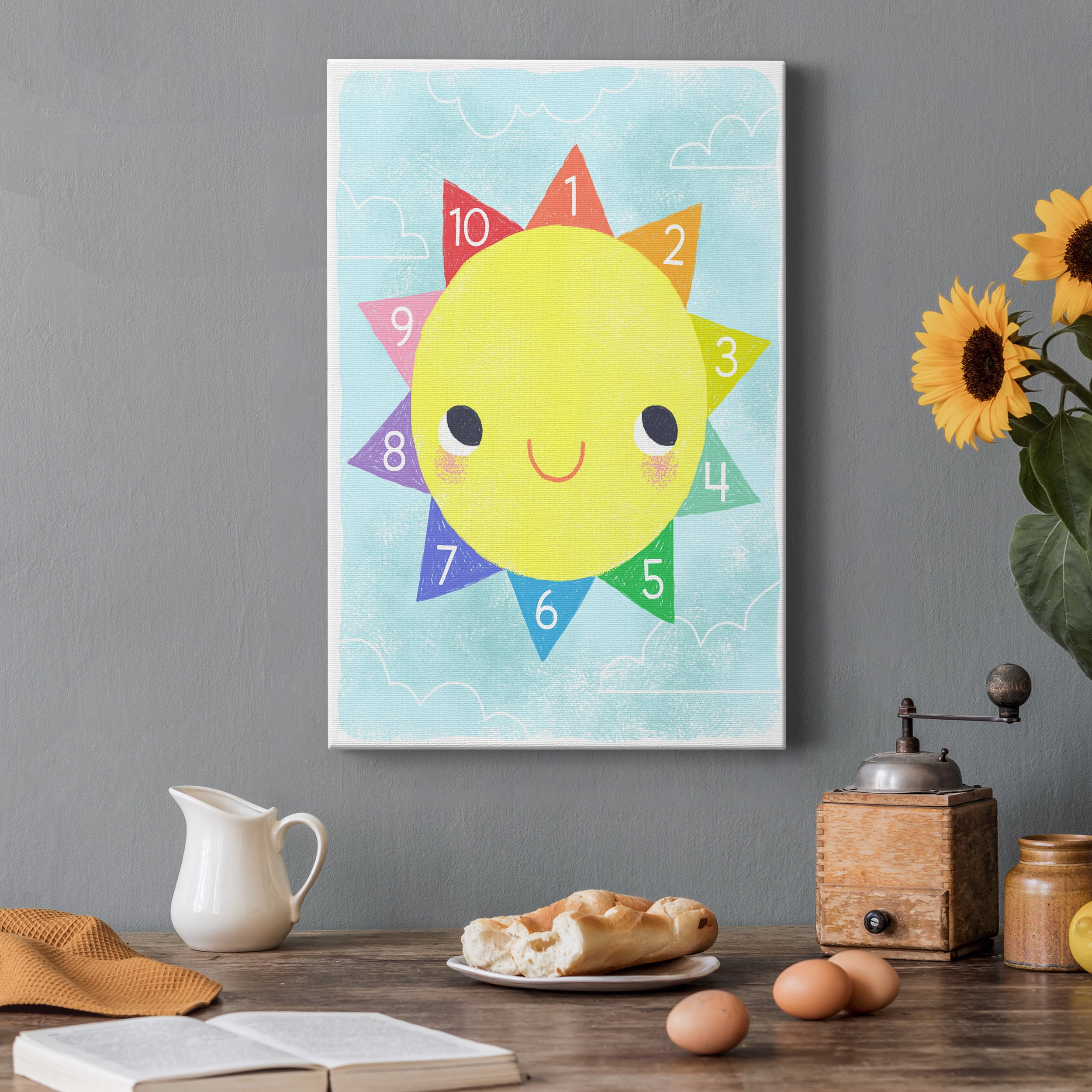 Counting Sun Premium Gallery Wrapped Canvas - Ready to Hang - 40 x 60