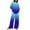 Multicolor F, variant on Bovxnpu Summer Casual Outfits For Women, 2 Piece Lounge Sets, Women's Casual Short Sleeved Round Neck Top/Loose Straight Tube With Pocket Long Pants Set M