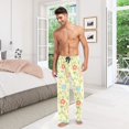 thumbnail image 6 of FORMRS Mens Pajama Pants with Pockets Sleepwear Lounge Bottoms Sizes S-2XL, Colorful Flower, 6 of 7