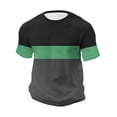 thumbnail image 4 of Bxsruta Men'S Loose Fit Elastic Print T-Shirt with Round Neck and Short Sleeve for Casual Spring and Summer Wear, XL, 4 of 7