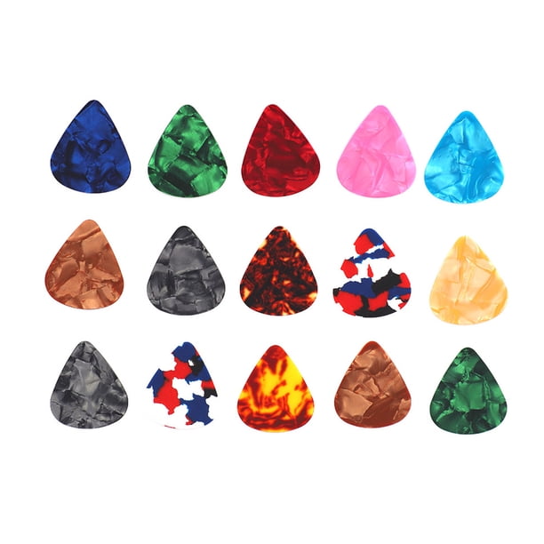 Accesorio de guitarra, 50 púas de guitarra de celuloide, púa de guitarra, púa de celuloide, máxima comodidad