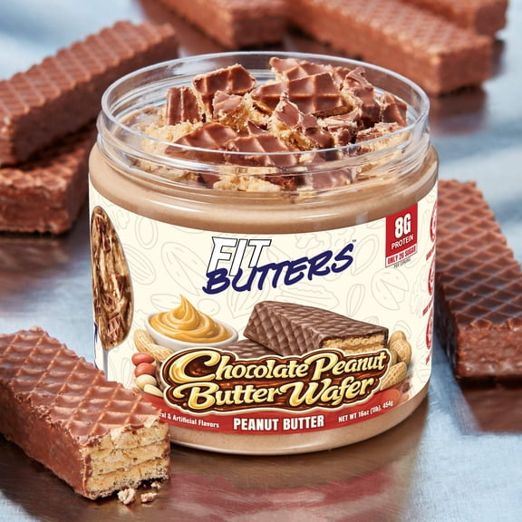 Fit Butters Chocolate Peanut Butter Wafer Peanut Butter