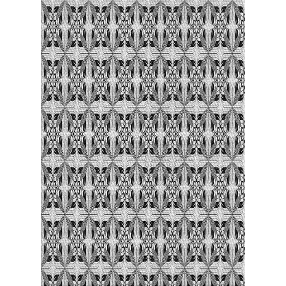 Ahgly Company Machine Washable Indoor Rectangle Transitional Gainsboro Gray Area Rugs, 7' x 10'